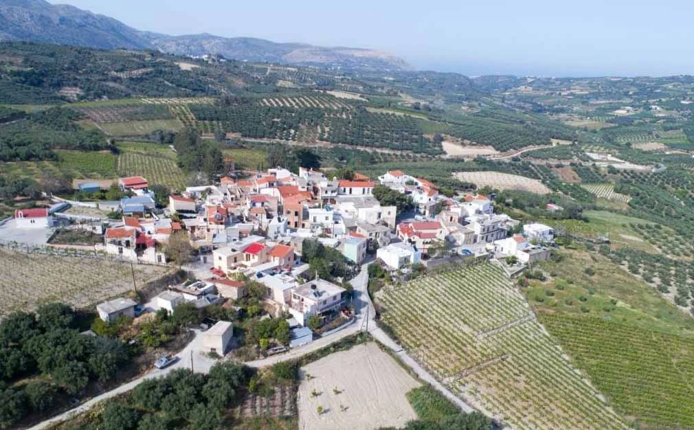 Quad Safari Crete bird´s view of the village of Kamari
